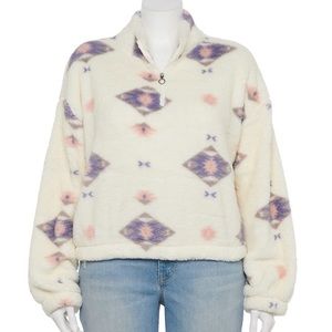 SO Quarter Zip Sherpa Pullover